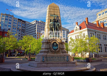 Stephenson großen Armee der Republik Gedenkstätte befindet sich in Washington D.C., USA. Das Denkmal ehrt Dr. Benjamin F. Stephenson, Gründer der großen Armee der Republik. Stockfoto