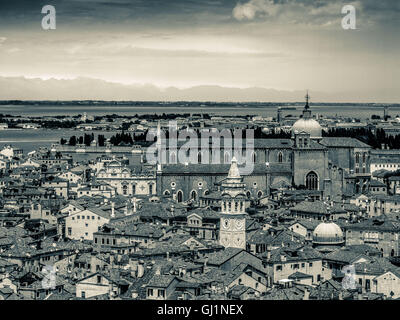 Luftaufnahme von Venedig Dächer, Venedig, Italien Stockfoto