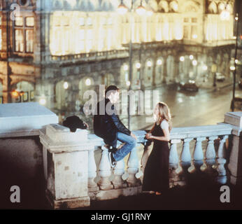 Sterben Sie vor Sonnenaufgang Die Geschichte der Jungen Französin Celine (JULIE DELPY) Und des Amerikaners Jesse (ETHAN HAWKE) Sich Im Zug Nach Wien Kennenlernen Und Beschließen, Die Ihnen Verbleibende Zeit Bis Zum Morgen Gemeinsam Zu Verbringen. Regie: Richard Linklater aka. Vor Sonnenaufgang Stockfoto