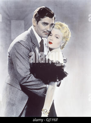 HONKY TONK - EIN TOLLER BURSCHE Honky Tonk USA 1941 - Jack Conway CLARK GABLE, LANA TURNER Der Charmante Glücksritter "Candy" Johnson (CLARK GABLE) Beschließt, Sich in Yellow Creek Auszuruhen. Natürlich Hat Auch Eine Frau Ihre Hand Im Spiel; Sie Nimmt Ihm Seine Ruhe Und Frage Sich Den Schönling. Erst der Gewaltsame Tod des Schwiegervaters Schreckt Ihn Auf Und er wird Sein Altes Leben als Berufsspieler Wieder Aufnehmen. Szene Mit LANA TURNER-Regie: Jack Conway aka. Honky Tonk Stockfoto