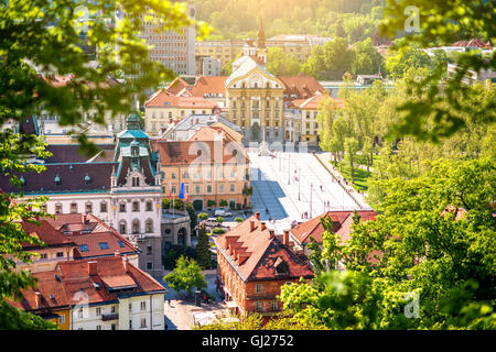 Stadt Ljubljana in Slowenien Stockfoto