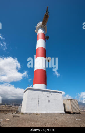 Leuchtturm In Punta de Abona, Süden der Insel Teneriffa, Kanarische Insel, Spanien. Stockfoto