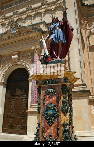 Unbefleckte Empfängnis und St. Joseph Kirche Qala Stockfoto