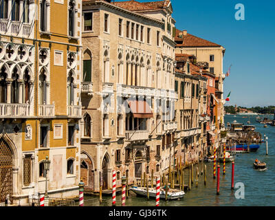 Barboro Palace, Canal Grande, Venedig. Italien. Stockfoto