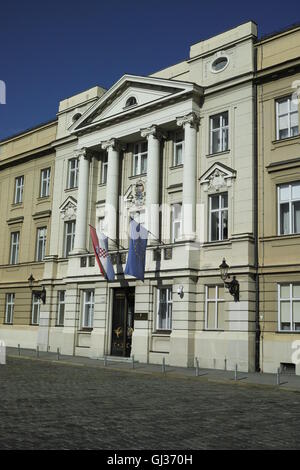 Kroatische Parlament Buidling, Markov Trg, Zagreb, Kroatien (Hrvatski Sabor) Stockfoto