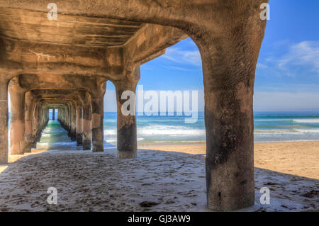 Manhattan Beach Pier, Kalifornien, USA Stockfoto