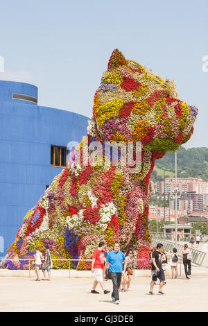 Im Guggenheim Museum, Bilbao, Baskenland, Spanien, Europa. Stockfoto