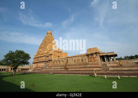 Tanjavur Brihadeshwara Tempel, TamilNadu. Indien Stockfoto