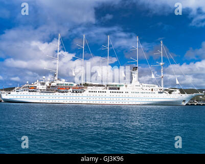 dh Wind Surf CRUISE LINER Karibik segeln Schiff Kreuzfahrt Schiff groß windstar Stockfoto