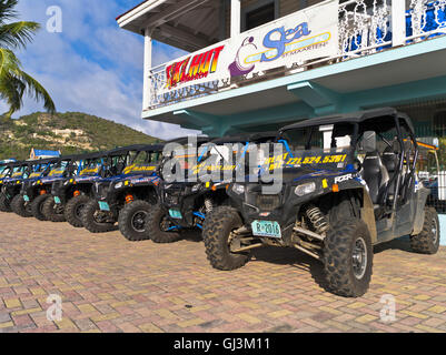 dh Philipsburg St. MAARTEN Karibik? Moke Autos Stockfoto