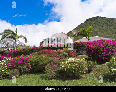 dh Fairview Great House ST KITTS CARIBBEAN Old Colonial House Museum Nelsons Garden Exterior Gardens Nobody Stockfoto