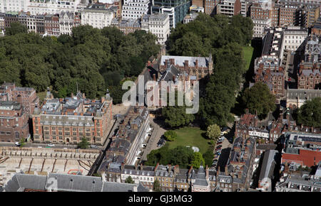 Luftaufnahme von Lincolns Inn & New Square, London WC2A, UK Stockfoto