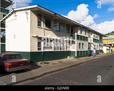 dh Castries St. LUCIA Karibik Karibik Sozialwohnungen Stockfoto
