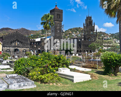 dh Kingstown St. VINCENT karibischen St Marys katholische Kathedrale und St Georges Friedhof Stockfoto