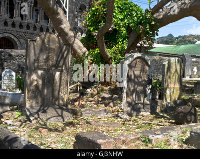 dh Kingstown St. VINCENT karibischen St. Georges Cathedral Gräber Friedhof Stockfoto
