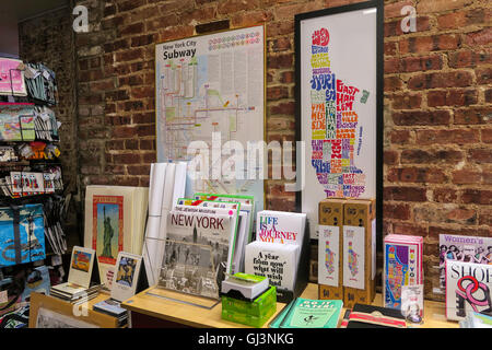 Geschenk-Shop auf der Lower East Side Tenement Museum, 97 Orchard Street, NYC Stockfoto