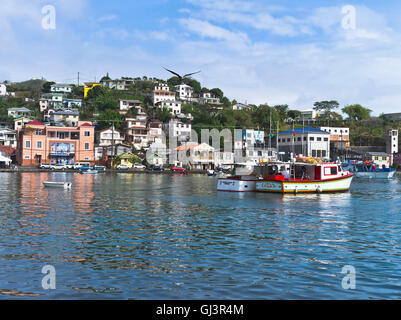 dh St George GRENADA KARIBIK die Carenage Bay Boote georges Verankerung in westindien Stockfoto