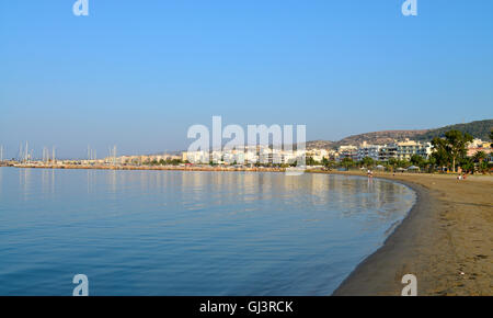 Stadt Rethymno Kreta Griechenland-Meer-Panorama-Ansicht Stockfoto