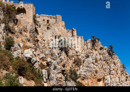 Die St. Hilarion Burg in Nord-Zypern. Stockfoto