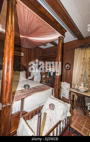Dioramen im Calcasieu Museum zeigen Leben während der späten 19. und frühen 20. Jahrhundert in Lake Charles, Louisiana. Stockfoto