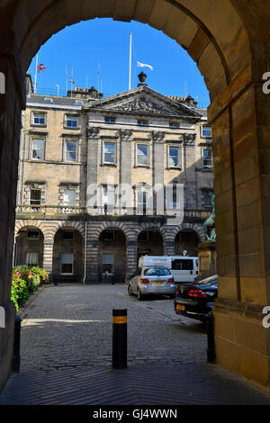 Die City Chambers auf der High Street, Edinburgh, Schottland Stockfoto