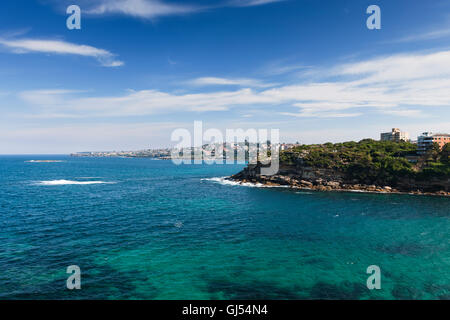 Übersicht von Gordons Bay in Sydney. Stockfoto