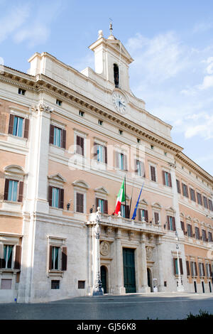 Montecitorio-Palast, die Heimat in das italienische Parlament in Rom Stockfoto