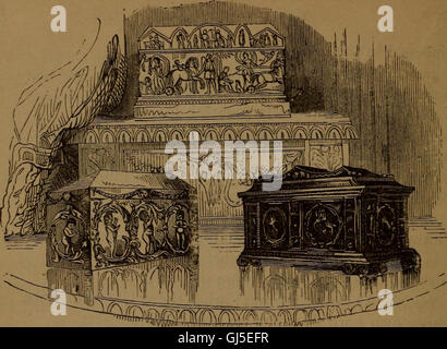 Diese Ausgabe von 1883 präsentiert William Shakespeares Stück *der Händler von Venedig*. Es befasst sich mit den Themen Gerechtigkeit, Gnade und Rache durch die Geschichte von Shylock, Antonio und Portia im Venedig des 16. Jahrhunderts. Stockfoto