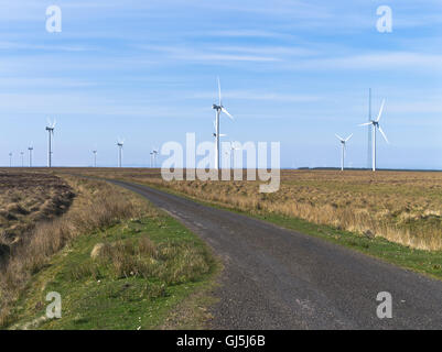Dh Camster Windfarm CAMSTER CAITHNESS windfarm Turbinen Moorland Road uk Schottland Windpark Turbine