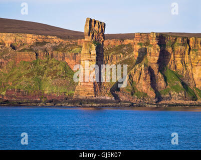 dh Old Man of Hoy HOY ORKNEY Sandstein Felsen VK Meer Stack Seacliff Klippen Schottland Stockfoto
