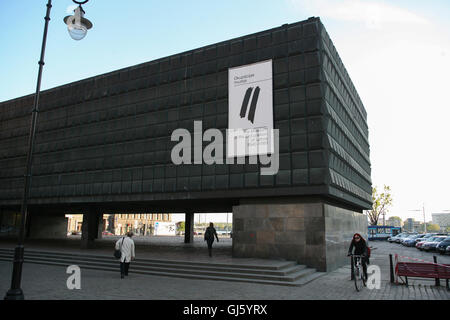 Museum der Besetzung Lettlands 1940-1991 in der Altstadt im Zentrum von Riga, die Hauptstadt von Lettland. Das Museum beschreibt die Besetzung Lettlands durch die Sowjets und die Nazis. Mai. Stockfoto