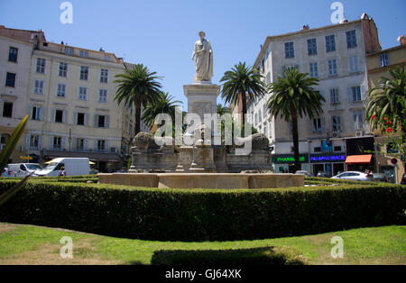 Napoleon Bonaparte - Statue, Ajaccio, Korskia, Frankreich. Stockfoto