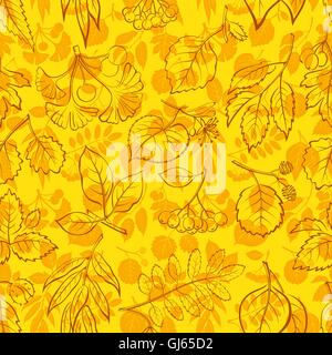 Blätter der Pflanzen Piktogramm, nahtlose Stock Vektor