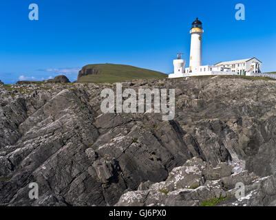 dh Süden Leuchtturm FAIR ISLE SHETLAND Docht für Hestigeo NLB Leuchtturm Felsen Seacliff Leuchttürme uk Stockfoto