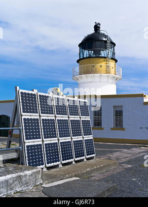dh Nord Leuchtturm FAIR ISLE SHETLAND Solarzellen Licht Haus Gebäude Großbritannien Photovoltaik