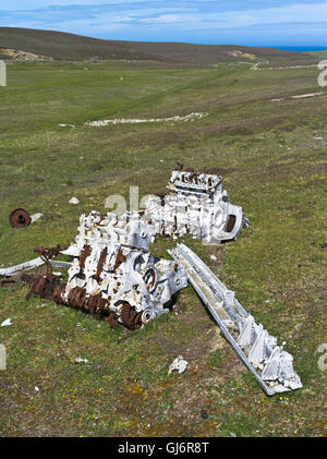 Dh South Haven FAIR ISLE SHETLAND deutsche Flugmotor aus dem Zweiten Weltkrieg Wrack ww2 Flugzeug beschädigt Stockfoto