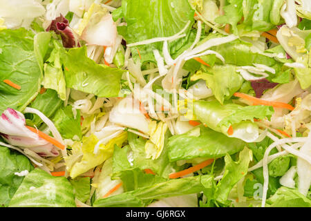 Salat-Mix Closeup Textur Stockfoto