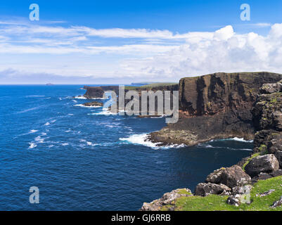 dh Coast ESHANESS SHETLAND Eshaness Seacliffs Shetland Coast Islands schottland Klippen malerische shetlands esha ness Insel Landschaft Meer Klippe Stockfoto