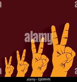 Sieg Wachstum Diagramm Hintergrund Vektor Stock Vektor