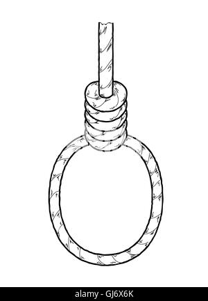 Schlinge des Henkers Stock Vektor