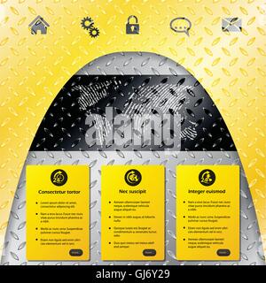 Gewerbliche Website-Templates mit Weltkarte Stock Vektor