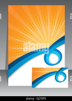 Abstrakte Muster auf stationären Vektor-set Stock Vektor