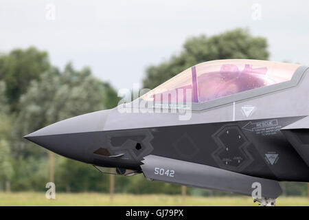 US Marine Corp Lockheed Martin F-35 b Lightning II, den Joint Strike Fighter, VMFAT-501 Stealth bei RIAT 2016 RAF Fairford, Vereinigtes Königreich Stockfoto