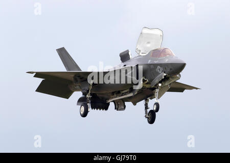 US Marine Corp Lockheed Martin F-35 b Lightning II, den Joint Strike Fighter, VMFAT-501 Stealth bei RIAT 2016 RAF Fairford, Vereinigtes Königreich Stockfoto