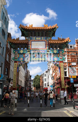 Londoner Chinatown in der Londoner Soho Stockfoto