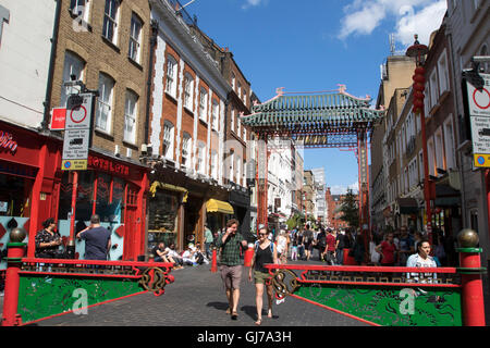 Londoner Chinatown in der Londoner Soho Stockfoto