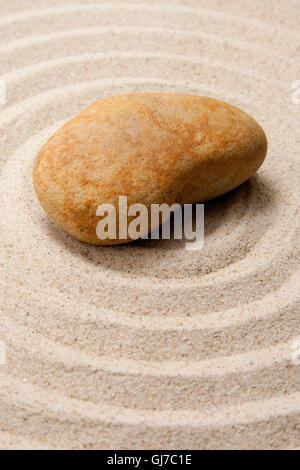 Symmetrische Linien in den sand Stockfoto