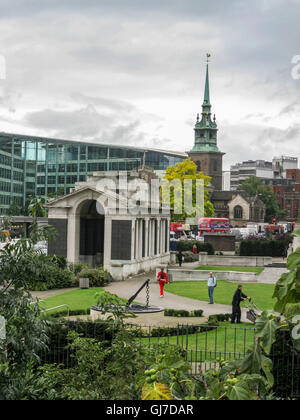 Kirchturm London England Stockfoto