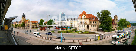 JENA, Deutschland - 29. Mai 2016: Blick auf die Umgebung in der Nähe des Bahnhofs "Paradies" Stockfoto