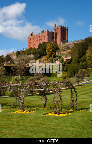 Powis Castle und Garten Stockfoto